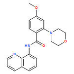 Benzamide, 4-methoxy-2-(4-morpholinyl)-N-8-quinolinyl- 