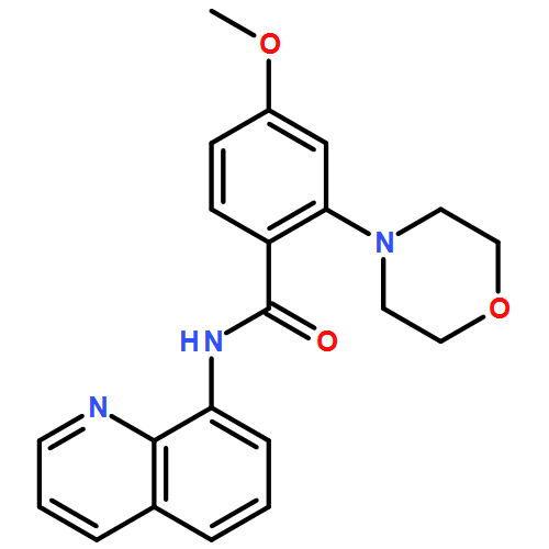 Benzamide, 4-methoxy-2-(4-morpholinyl)-N-8-quinolinyl- 