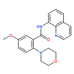 Benzamide, 5-methoxy-2-(4-morpholinyl)-N-8-quinolinyl- 