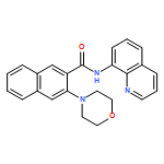 2-Naphthalenecarboxamide, 3-(4-morpholinyl)-N-8-quinolinyl- 