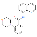 Benzamide, 2-(4-morpholinyl)-N-8-quinolinyl- 