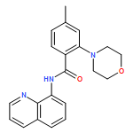 Benzamide, 4-methyl-2-(4-morpholinyl)-N-8-quinolinyl- 