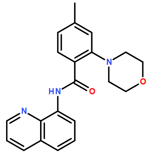 Benzamide, 4-methyl-2-(4-morpholinyl)-N-8-quinolinyl- 