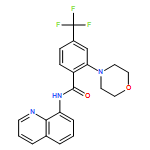 Benzamide, 2-(4-morpholinyl)-N-8-quinolinyl-4-(trifluoromethyl)- 