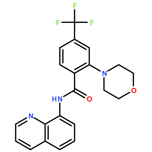 Benzamide, 2-(4-morpholinyl)-N-8-quinolinyl-4-(trifluoromethyl)- 