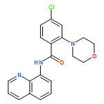 Benzamide, 4-chloro-2-(4-morpholinyl)-N-8-quinolinyl- 