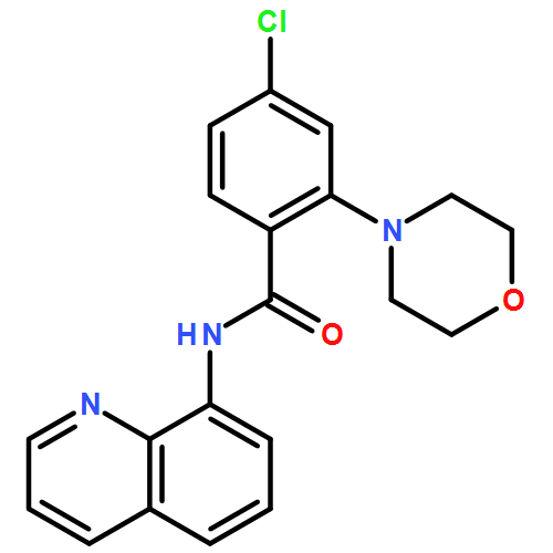 Benzamide, 4-chloro-2-(4-morpholinyl)-N-8-quinolinyl- 