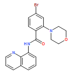 Benzamide, 4-bromo-2-(4-morpholinyl)-N-8-quinolinyl- 