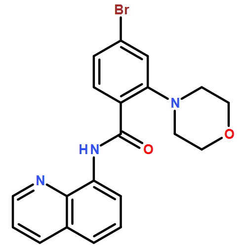 Benzamide, 4-bromo-2-(4-morpholinyl)-N-8-quinolinyl- 