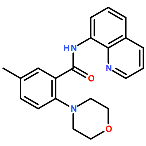 Benzamide, 5-methyl-2-(4-morpholinyl)-N-8-quinolinyl- 