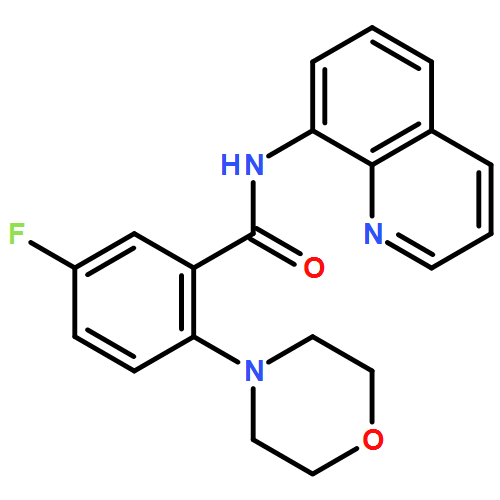 Benzamide, 5-fluoro-2-(4-morpholinyl)-N-8-quinolinyl- 