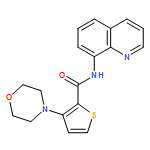 2-Thiophenecarboxamide, 3-(4-morpholinyl)-N-8-quinolinyl- 