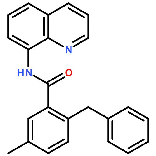 Benzamide, 5-methyl-2-(phenylmethyl)-N-8-quinolinyl- 