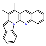 Benz[g]indolo[1,2-a][1,8]naphthyridine, 6,7-dimethyl- 