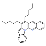 Benz[g]indolo[1,2-a][1,8]naphthyridine, 6,7-dipentyl- 