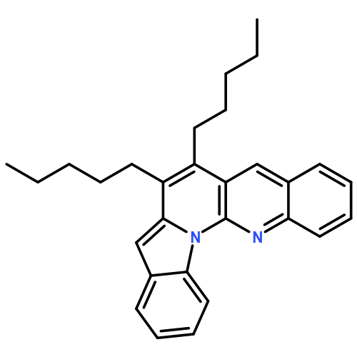 Benz[g]indolo[1,2-a][1,8]naphthyridine, 6,7-dipentyl- 