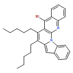 Benz[g]indolo[1,2-a][1,8]naphthyridine, 5-bromo-6,7-dipentyl- 