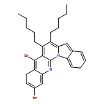 Benz[g]indolo[1,2-a][1,8]naphthyridine, 2,5-dibromo-6,7-dipentyl- 