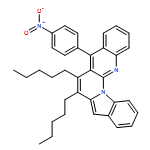 Benz[g]indolo[1,2-a][1,8]naphthyridine, 5-(4-nitrophenyl)-6,7-dipentyl- 