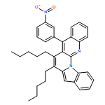 Benz[g]indolo[1,2-a][1,8]naphthyridine, 5-(3-nitrophenyl)-6,7-dipentyl- 