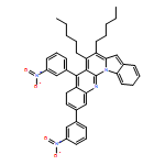 Benz[g]indolo[1,2-a][1,8]naphthyridine, 2,5-bis(3-nitrophenyl)-6,7-dipentyl- 