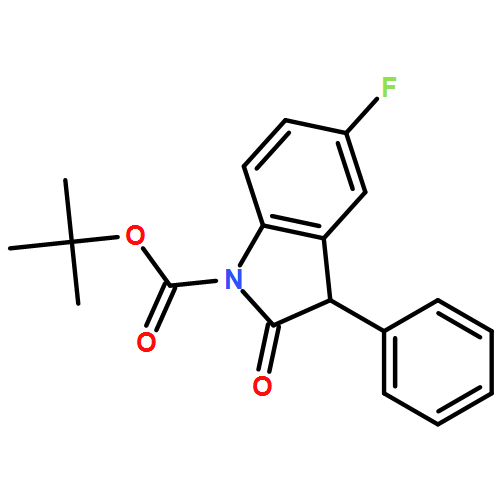 1H-Indole-1-carboxylic acid, 5-fluoro-2,3-dihydro-2-oxo-3-phenyl-, 1,1-dimethylethyl ester 