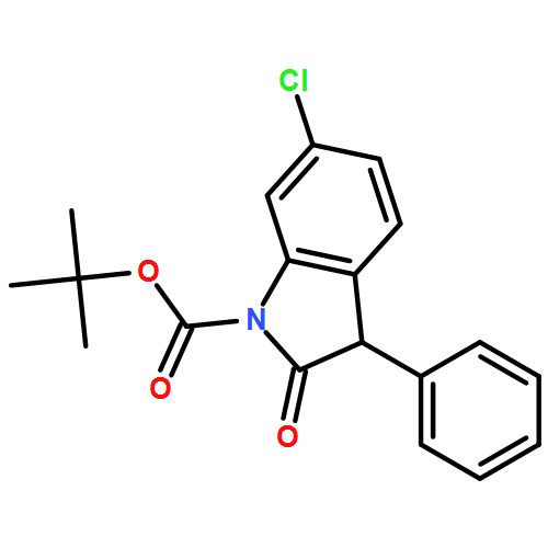 1H-Indole-1-carboxylic acid, 6-chloro-2,3-dihydro-2-oxo-3-phenyl-, 1,1-dimethylethyl ester 