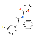 1H-Indole-1-carboxylic acid, 3-(3-fluorophenyl)-2,3-dihydro-2-oxo-, 1,1-dimethylethyl ester 