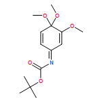 Carbamic acid, N-(3,4,4-trimethoxy-2,5-cyclohexadien-1-ylidene)-, 1,1-dimethylethyl ester 