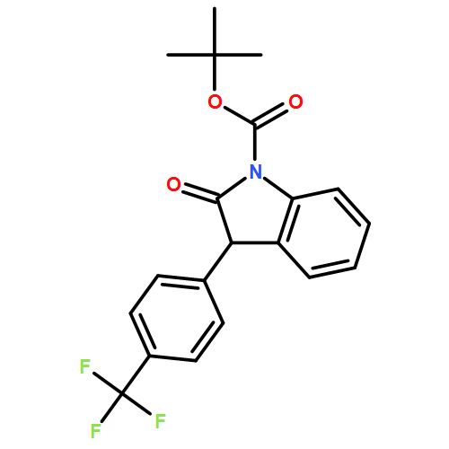 1H-Indole-1-carboxylic acid, 2,3-dihydro-2-oxo-3-[4-(trifluoromethyl)phenyl]-, 1,1-dimethylethyl ester 