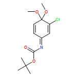 Carbamic acid, N-(3-chloro-4,4-dimethoxy-2,5-cyclohexadien-1-ylidene)-, 1,1-dimethylethyl ester 