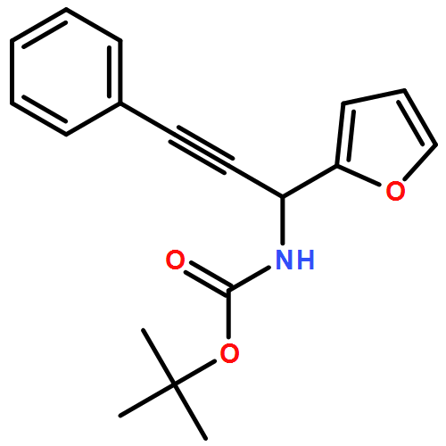 Carbamic acid, N-[1-(2-furanyl)-3-phenyl-2-propyn-1-yl]-, 1,1-dimethylethyl ester 