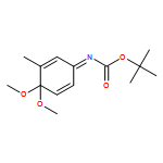 Carbamic acid, N-(4,4-dimethoxy-3-methyl-2,5-cyclohexadien-1-ylidene)-, 1,1-dimethylethyl ester 