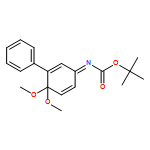 Carbamic acid, N-(4,4-dimethoxy-3-phenyl-2,5-cyclohexadien-1-ylidene)-, 1,1-dimethylethyl ester 