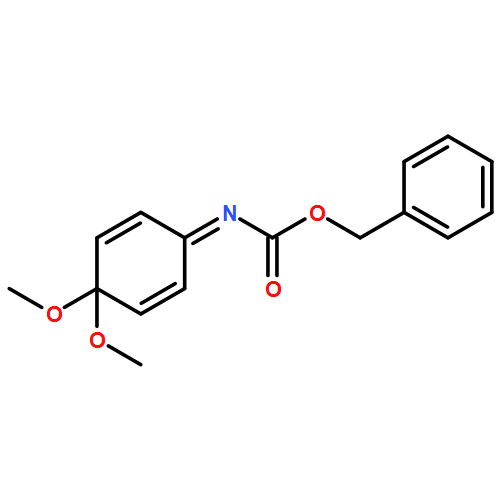 Carbamic acid, N-(4,4-dimethoxy-2,5-cyclohexadien-1-ylidene)-, phenylmethyl ester 