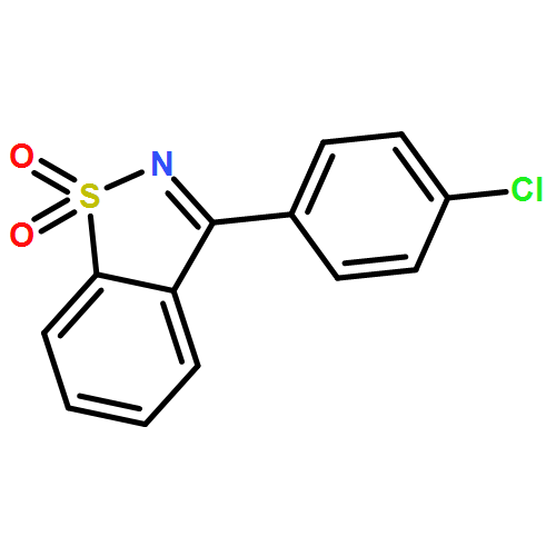 1,2-Benzisothiazole, 3-(4-chlorophenyl)-, 1,1-dioxide 