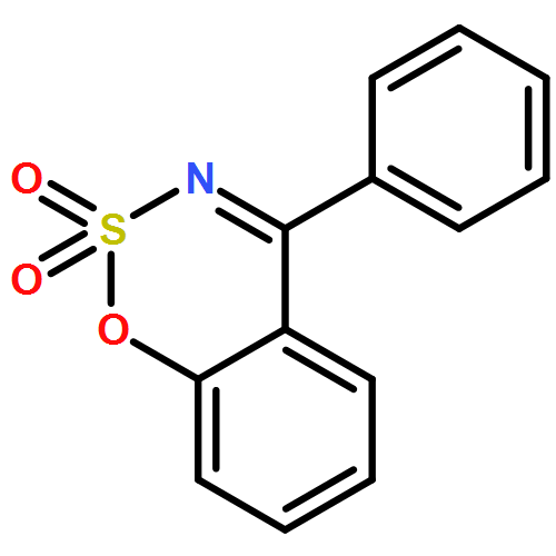 1,2,3-Benzoxathiazine, 4-phenyl-, 2,2-dioxide 