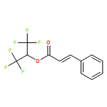 2-Propenoic acid, 3-phenyl-, 2,2,2-trifluoro-1-(trifluoromethyl)ethyl ester, (2E)- 