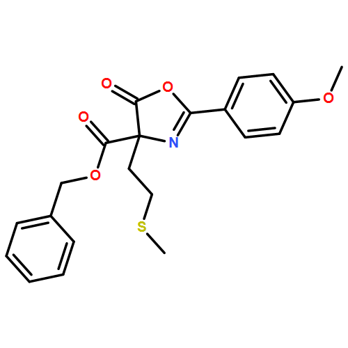 4-Oxazolecarboxylic acid, 4,5-dihydro-2-(4-methoxyphenyl)-4-[2-(methylthio)ethyl]-5-oxo-, phenylmethyl ester, (4S)- 