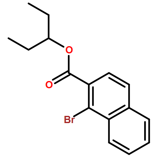 2-Naphthalenecarboxylic acid, 1-bromo-, 1-ethylpropyl ester 