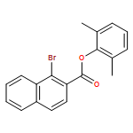 2-Naphthalenecarboxylic acid, 1-bromo-, 2,6-dimethylphenyl ester 