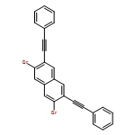 Naphthalene, 2,7-dibromo-3,6-bis(2-phenylethynyl)- 