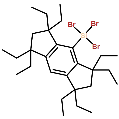 s-Indacene, 1,1,3,3,5,5,7,7-octaethyl-1,2,3,5,6,7-hexahydro-4-(tribromosilyl)- 