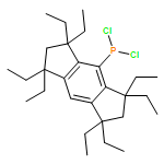 Phosphonous dichloride, P-(1,1,3,3,5,5,7,7-octaethyl-1,2,3,5,6,7-hexahydro-s-indacen-4-yl)- 