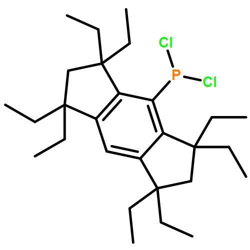 Phosphonous dichloride, P-(1,1,3,3,5,5,7,7-octaethyl-1,2,3,5,6,7-hexahydro-s-indacen-4-yl)- 