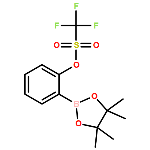 Methanesulfonic acid, 1,1,1-trifluoro-, 2-(4,4,5,5-tetramethyl-1,3,2-dioxaborolan-2-yl)phenyl ester 