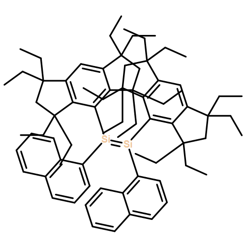 Disilene, 1,2-di-1-naphthalenyl-1,2-bis(1,1,3,3,5,5,7,7-octaethyl-1,2,3,5,6,7-hexahydro-s-indacen-4-yl)-, (1E)- 