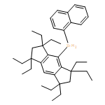 s-Indacene, 1,1,3,3,5,5,7,7-octaethyl-1,2,3,5,6,7-hexahydro-4-(1-naphthalenylsilyl)- 