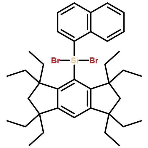 s-Indacene, 4-(dibromo-1-naphthalenylsilyl)-1,1,3,3,5,5,7,7-octaethyl-1,2,3,5,6,7-hexahydro- 