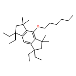 s-Indacene, 1,1,7,7-tetraethyl-4-(hexyloxy)-1,2,3,5,6,7-hexahydro-3,3,5,5-tetramethyl- 